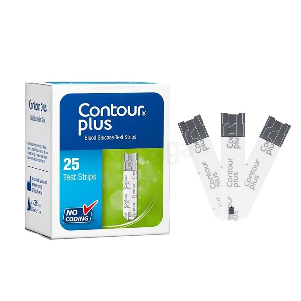 Contour Plus Blood Glucose Strip 25's Pack  