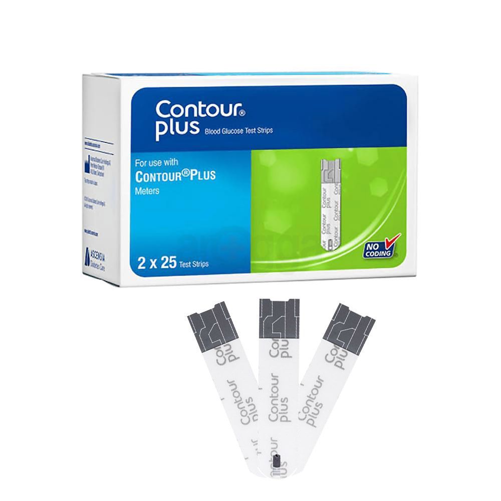 Contour Plus Blood Glucose Strip 25*2=50's Pack  