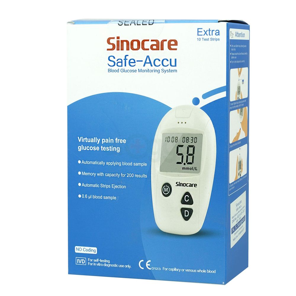 Sinocare Safe-Accu Blood Glucose Monitoring System  