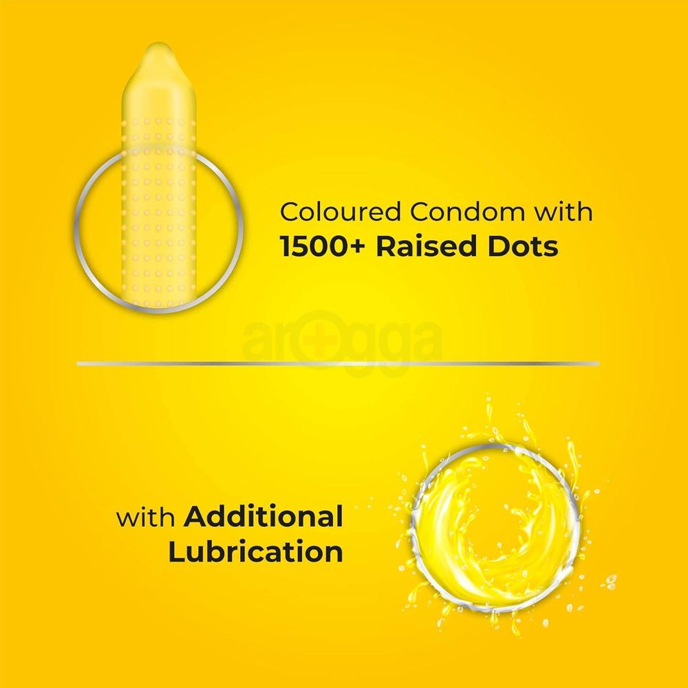 Skore Banana 1500+ Dots Condoms 10's Pack  