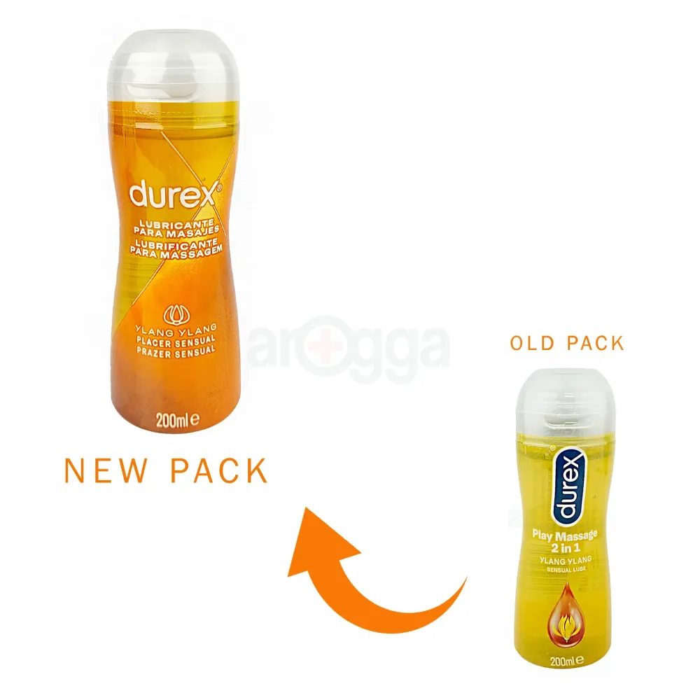 Durex Play 2in1 Sensual Massage and Lubricant Gel for Men & Women - 200ml (UK)  