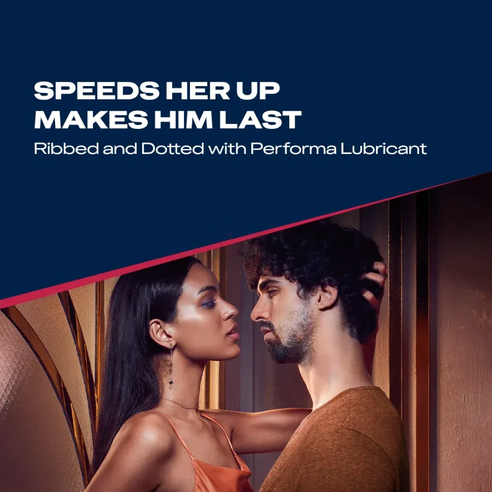 Durex Mutual Climax Dotted and Ribbed Condom - 10Pcs Pack(India)  