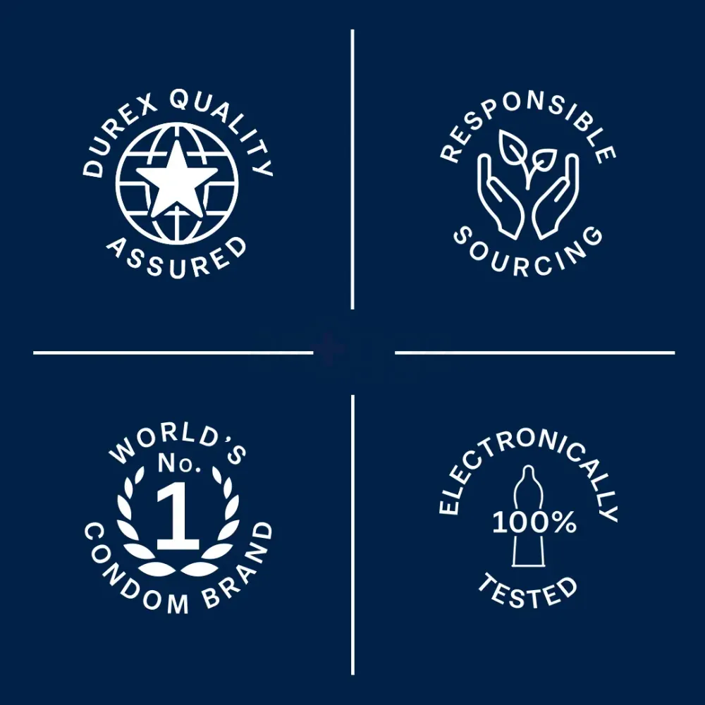 Durex Mutual Climax Dotted and Ribbed Condom - 10Pcs Pack(India)  