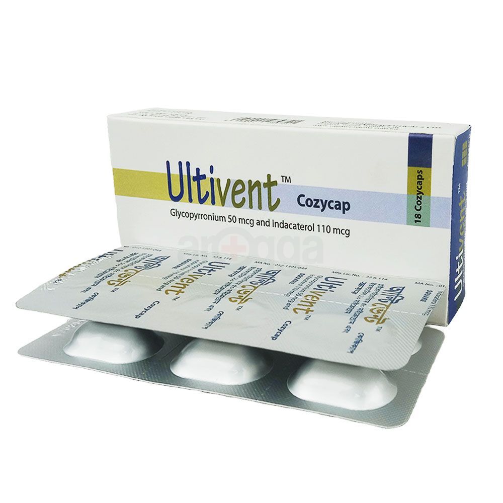 Ultivent Cozycap 50mcg+110mcg Inhalation Capsule