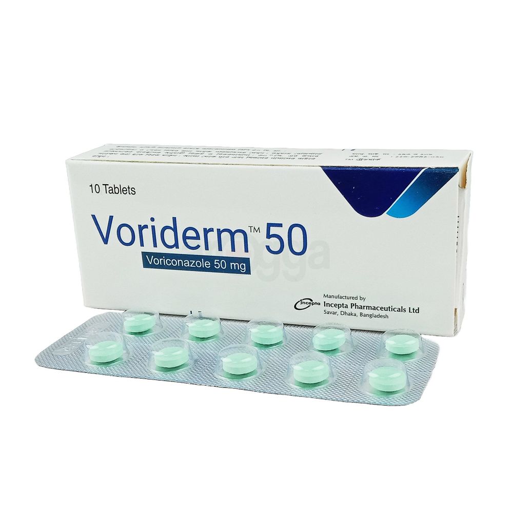 Voriderm 50mg Tablet - Arogga Online Pharmacy