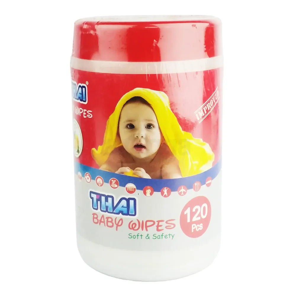 Thai Wet Wipes For Baby Moist Tissue 120's Jar  