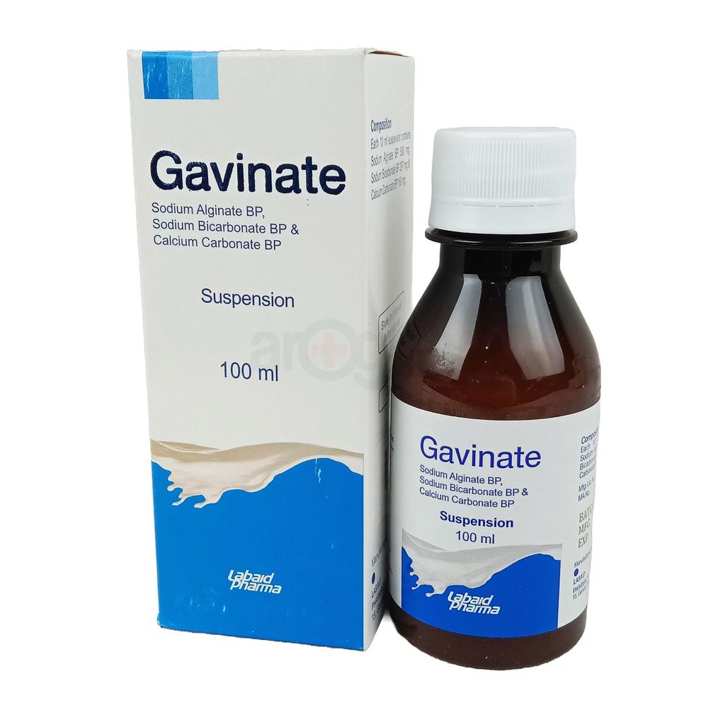 Gavinate 500mg+267mg+160mg/10ml Suspension