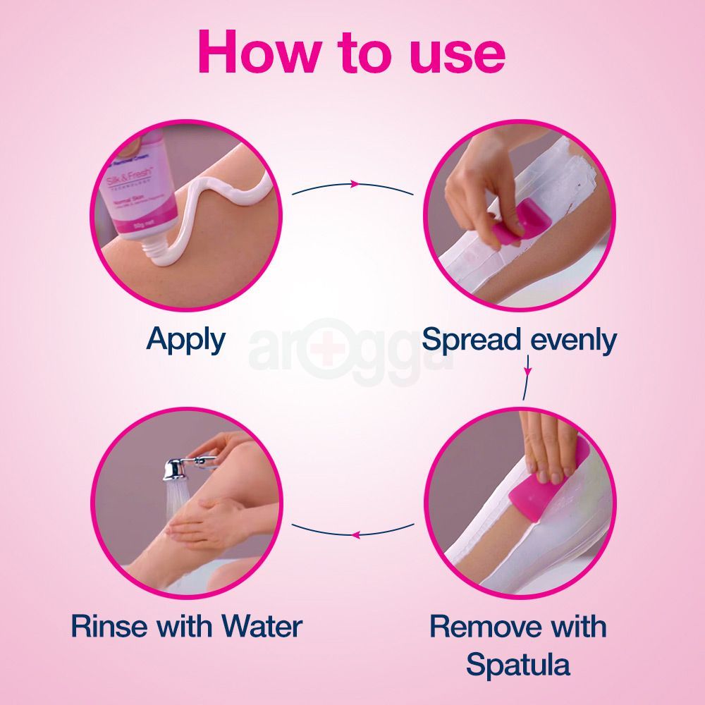 Veet Hair Removal Cream 25gm Normal Skin for Body & Legs, Get Salon-like Silky Smooth Skin with 5 in 1 Skin Benefits  