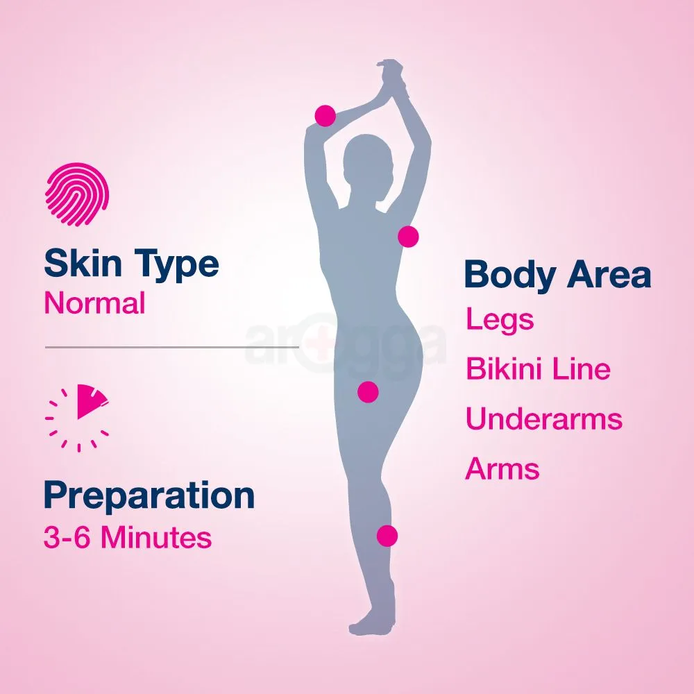 Veet Pure™ Hair Removal Cream 25g Normal Skin for Body & Legs, Freshest Smell with Organic Aloe Vera and Rose Extract  