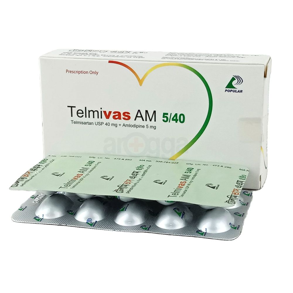 Telmivas AM 40/5 40/5mg Tablet