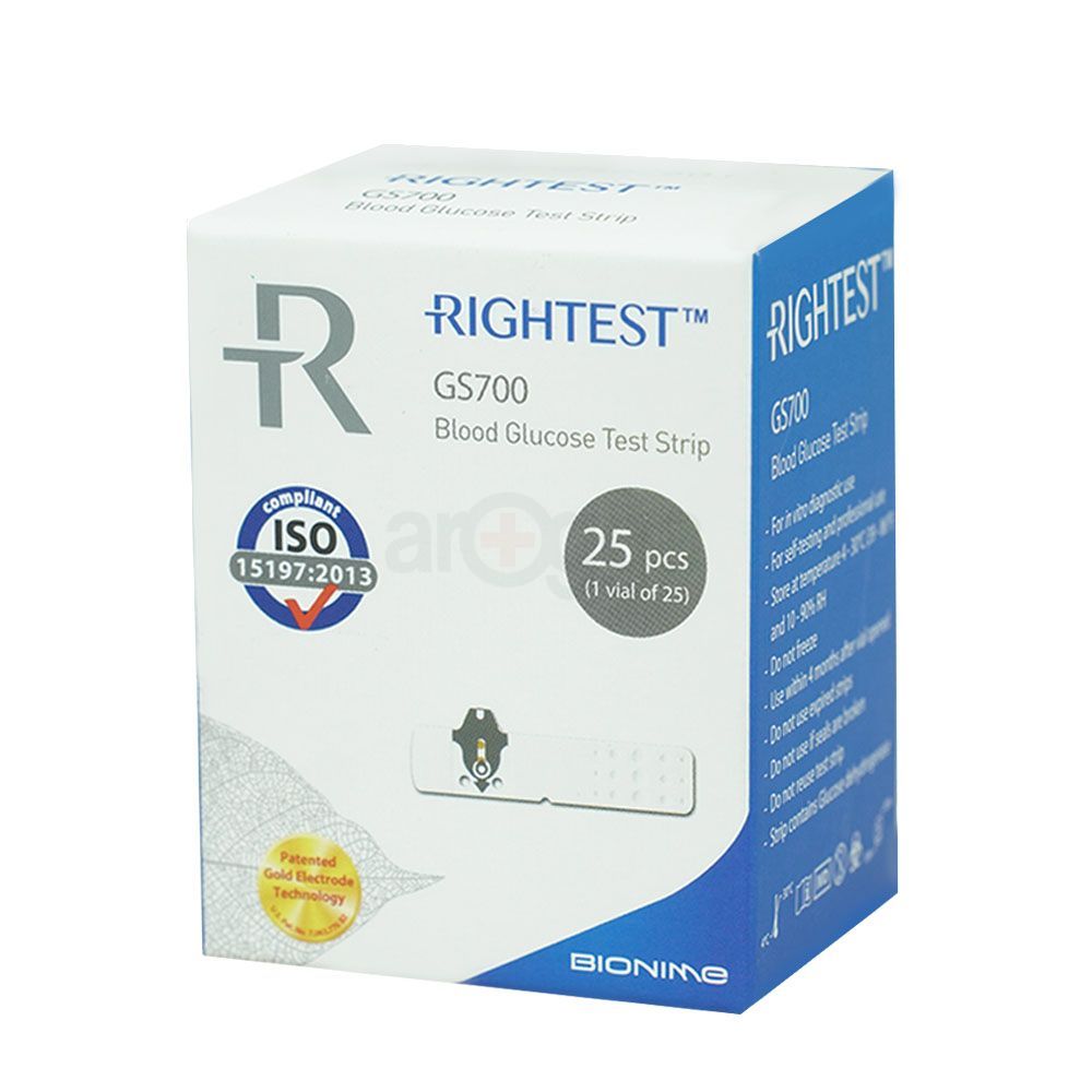 Rightest Bionime Blood Glucose GS-700 Strip 25's Pack  