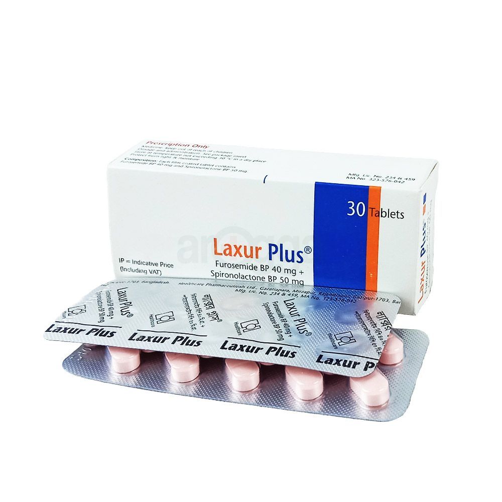 Laxur Plus 40mg+50mg Tablet