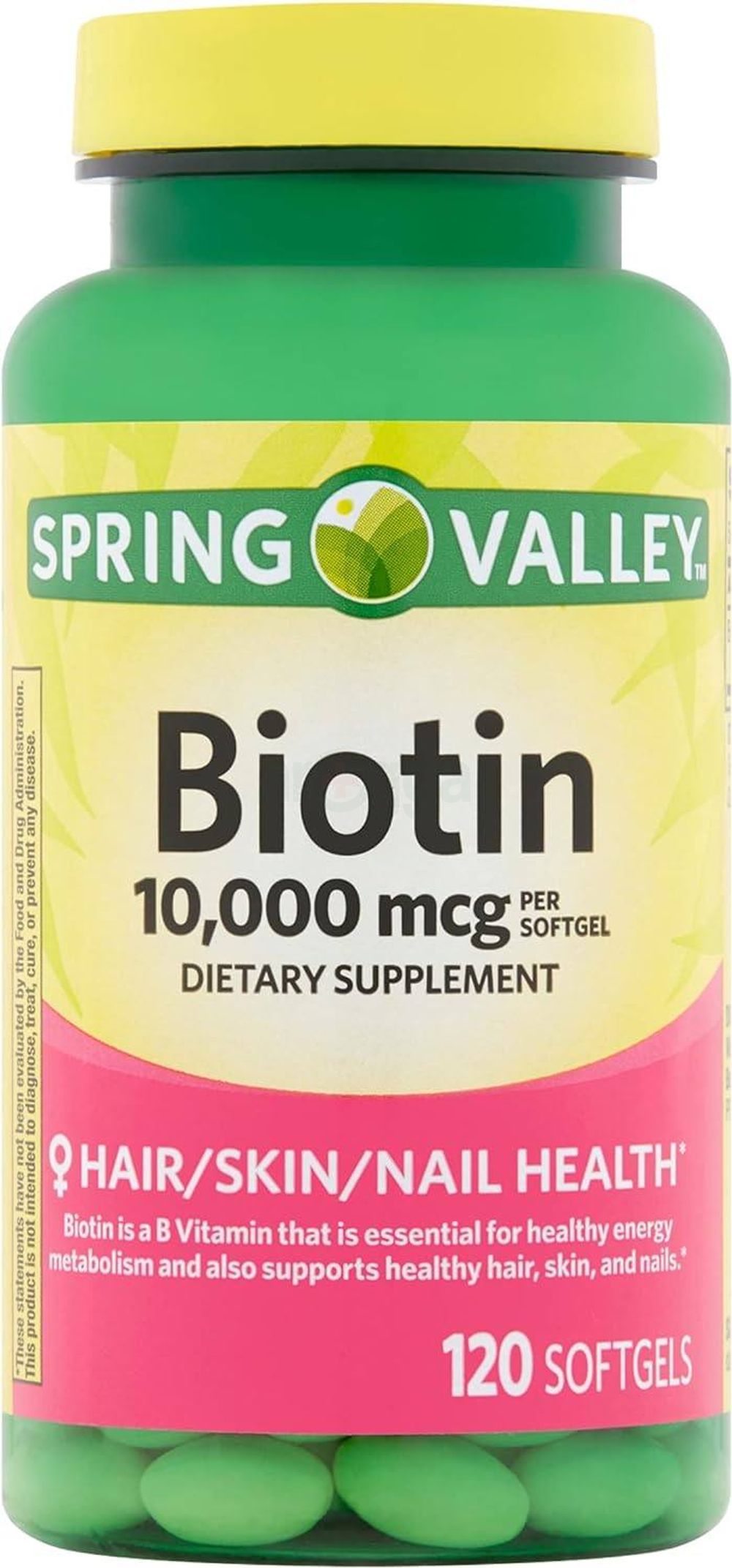 Spring Valley Biotin 10000mcg 120 Capsules  