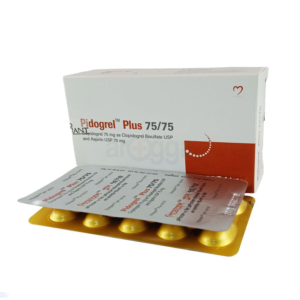 Pidogrel Plus 75mg+75mg Tablet