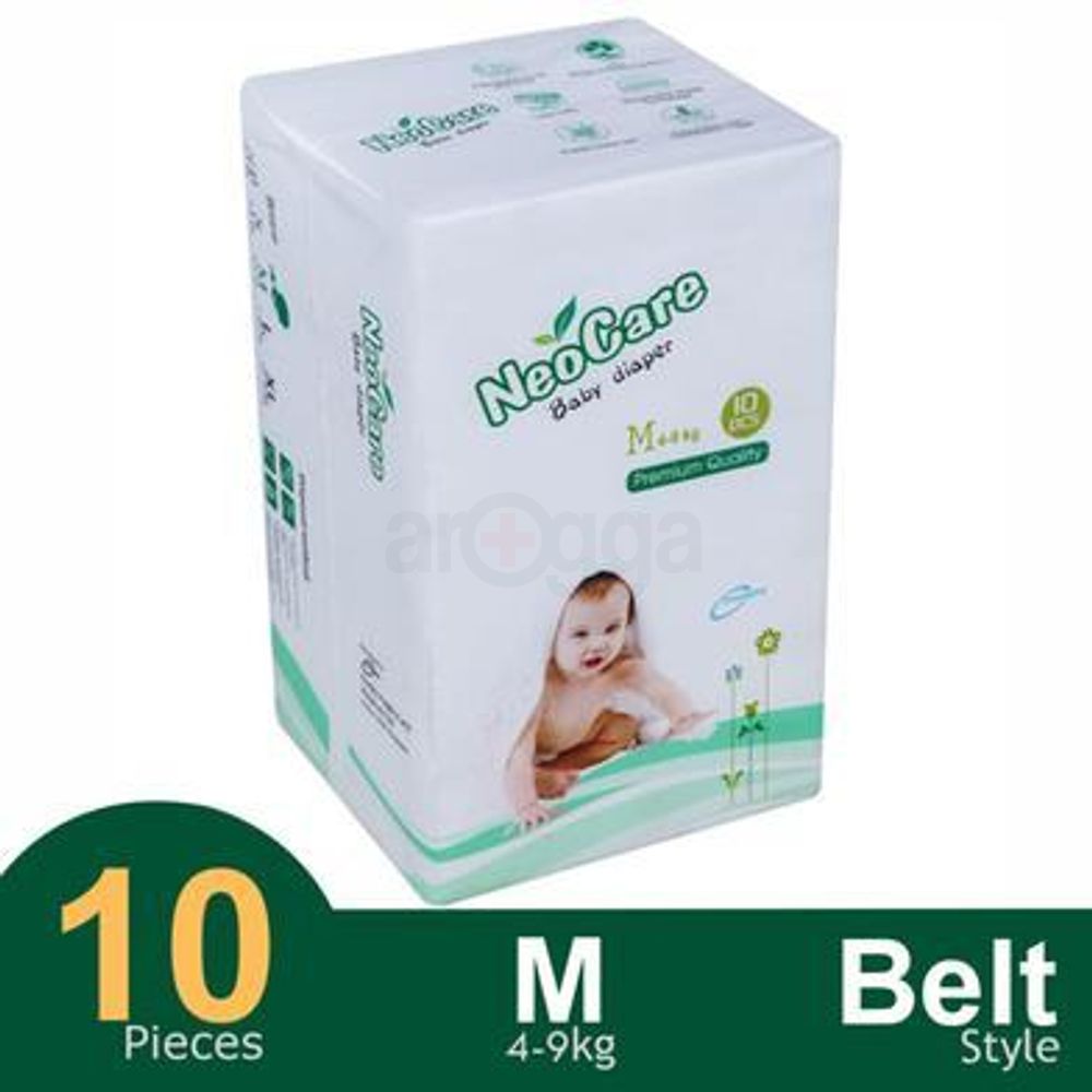 Neocare Belt System Baby Diaper M 10's Pack  