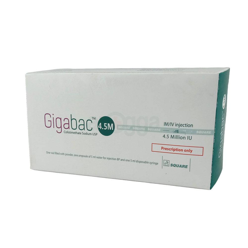 Gigabac 4.5M 4.5 MIU IM/IV Injection