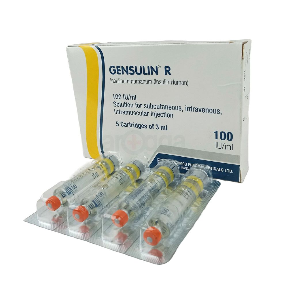 Gensulin R Cartidge 100IU/ml Injection