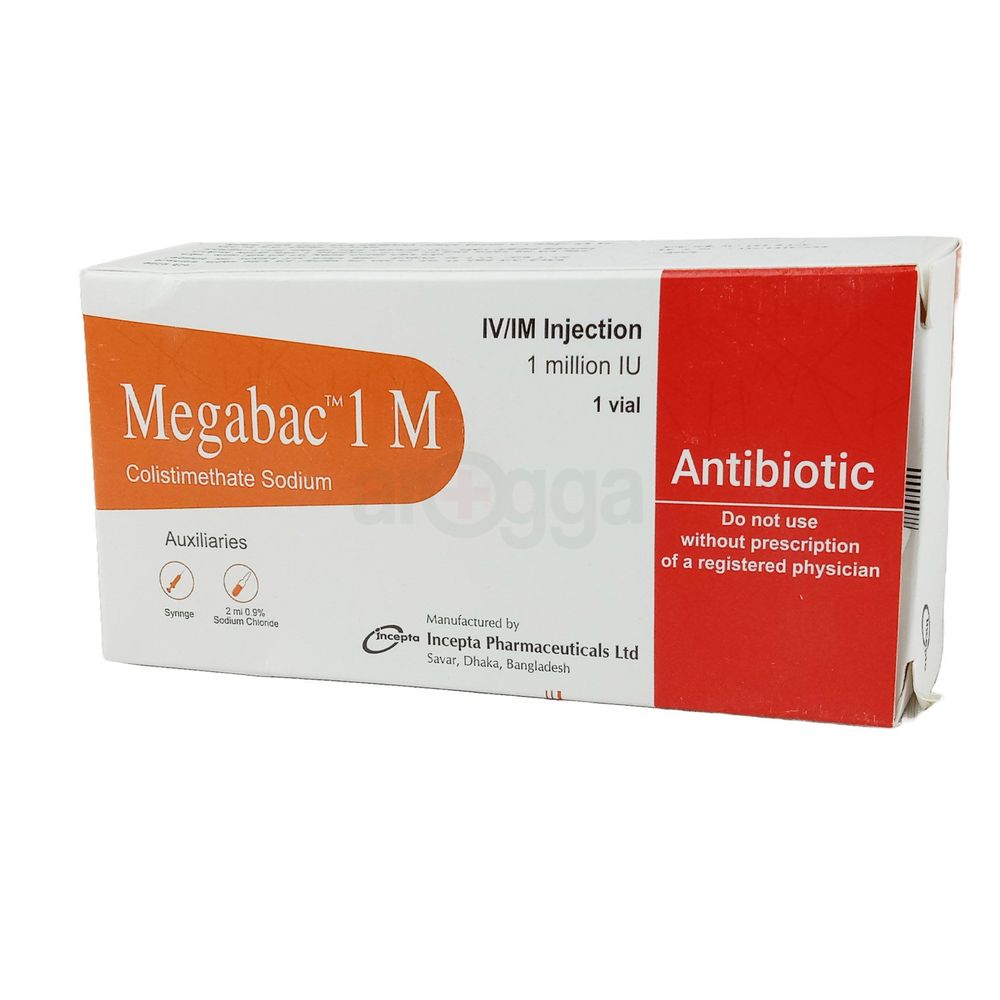 Megabac 1MIU IM/IV Injection 1 MIU (34mg) Injection