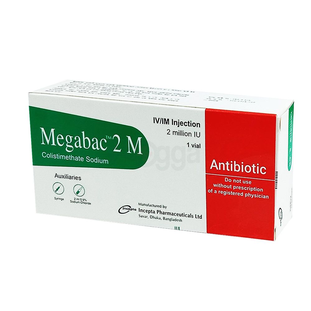 Megabac 2MIU IM/IV Injection 2 MIU (68mg) Injection