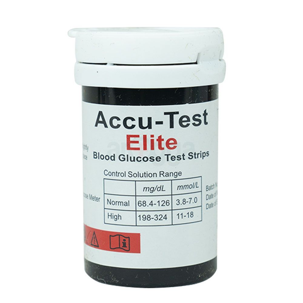 Accu Test Elite Blood Glucose Strip 25's Pack  