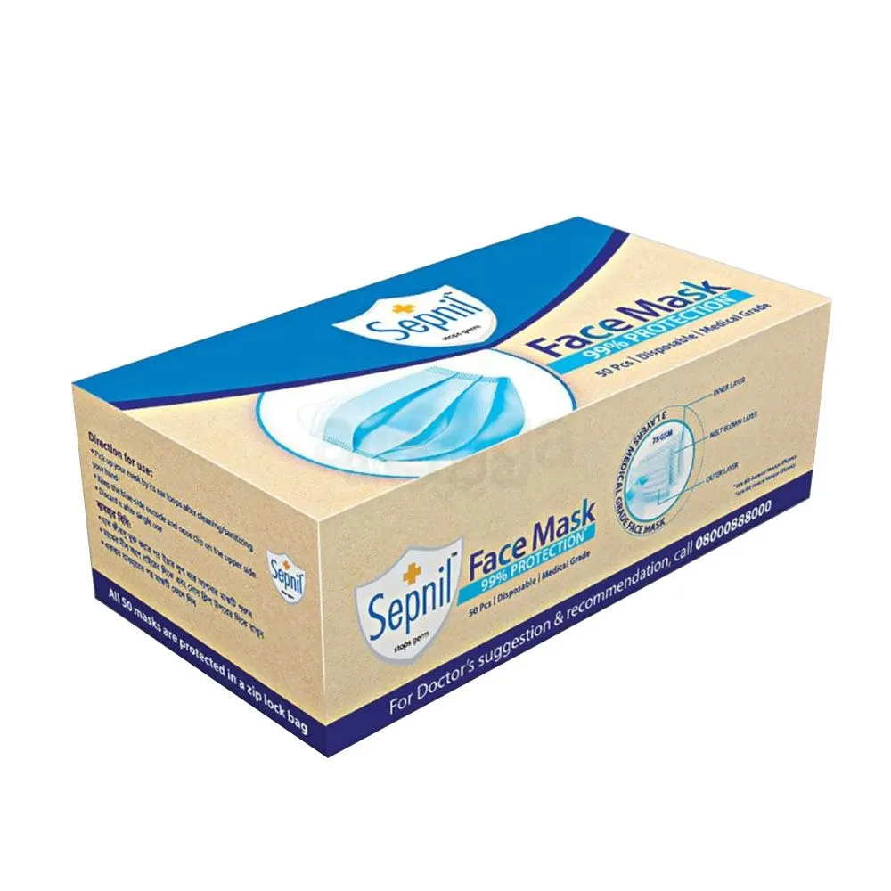 Face Mask Sepnil Blue Color  