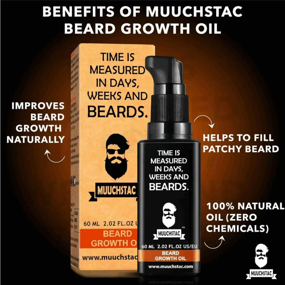 Muuchstac Beard Growth Oil Hair Oil  