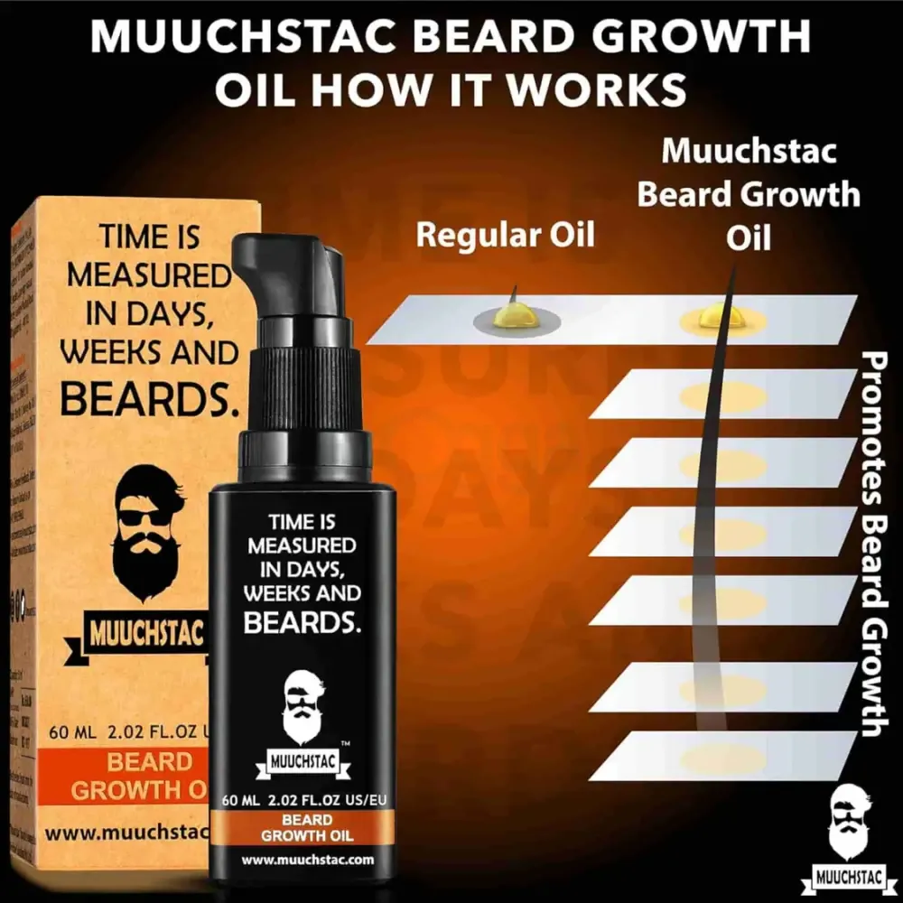 Muuchstac Beard Growth Oil Hair Oil  