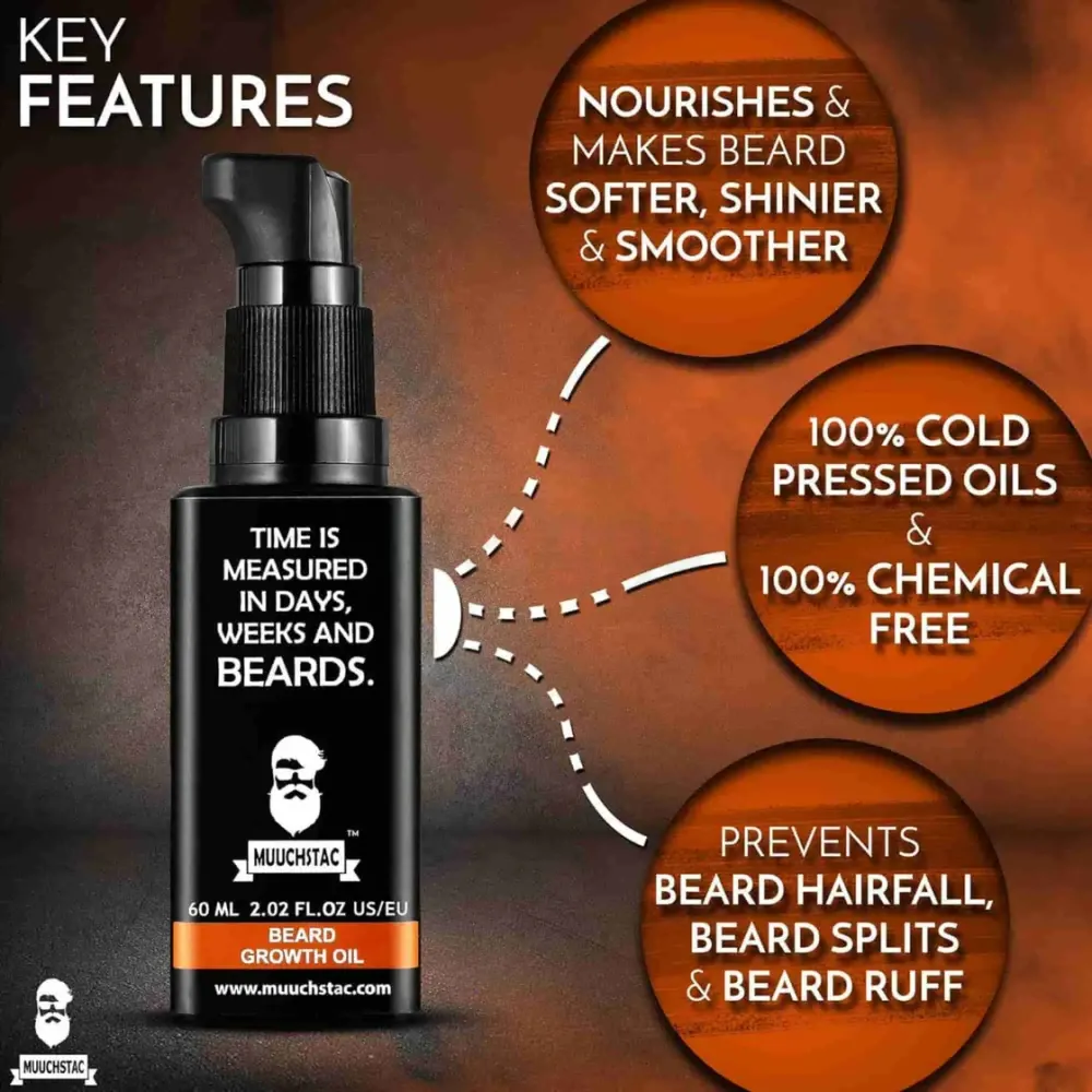 Muuchstac Beard Growth Oil Hair Oil  