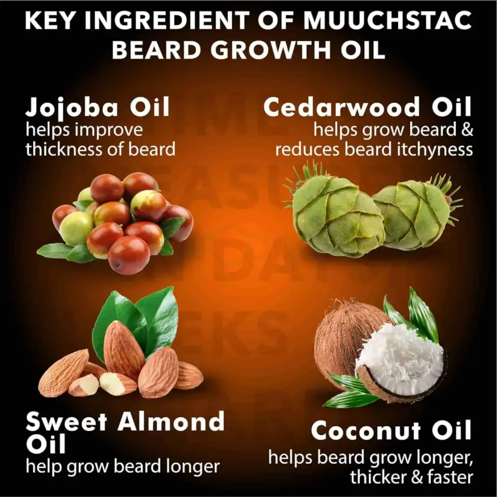 Muuchstac Beard Growth Oil Hair Oil  