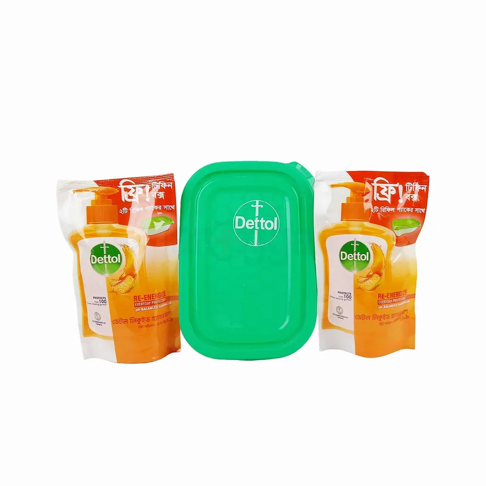 Dettol Handwash Re-Energize Liquid Refill(2 in 1 Box) Combo  