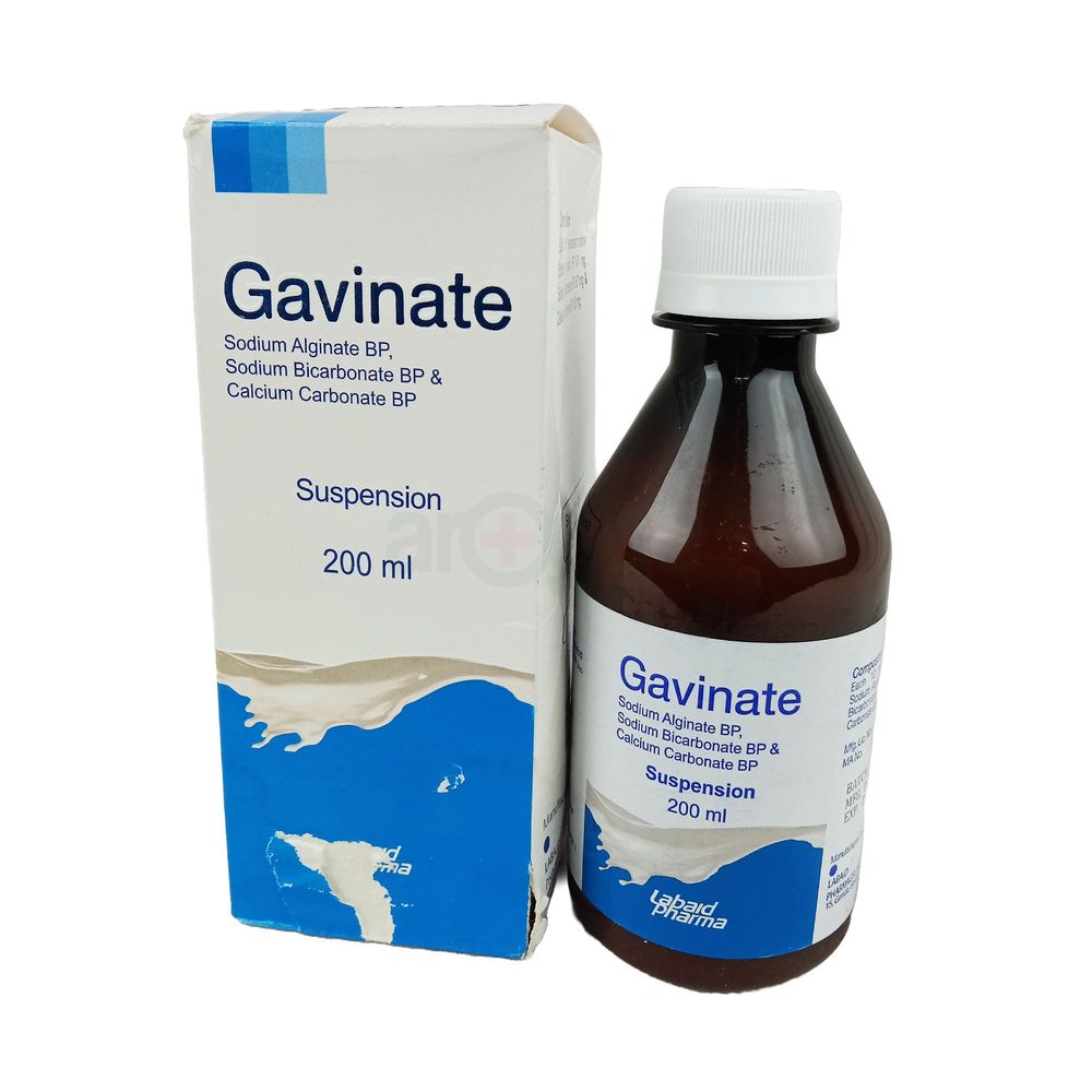 Gavinate 500mg+267mg+160mg/10ml Suspension