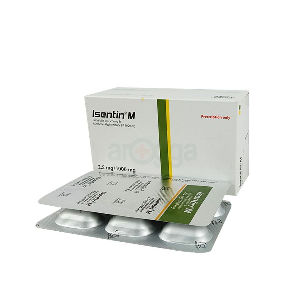 Isentin M 1000 2.5mg+1000mg Tablet