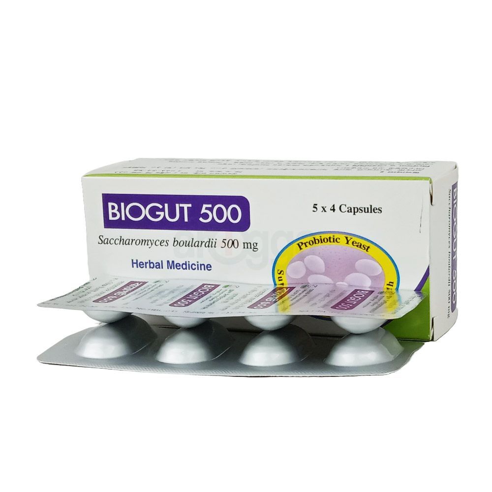 Biogut 500mg(10billion CFU) Capsule