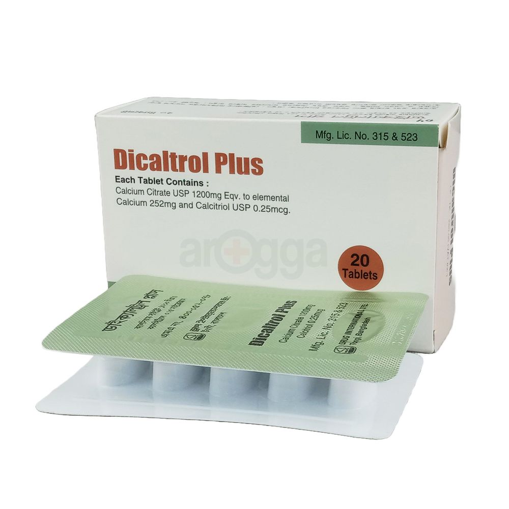 Dicaltrol Plus 0.25mcg+252mg Tablet