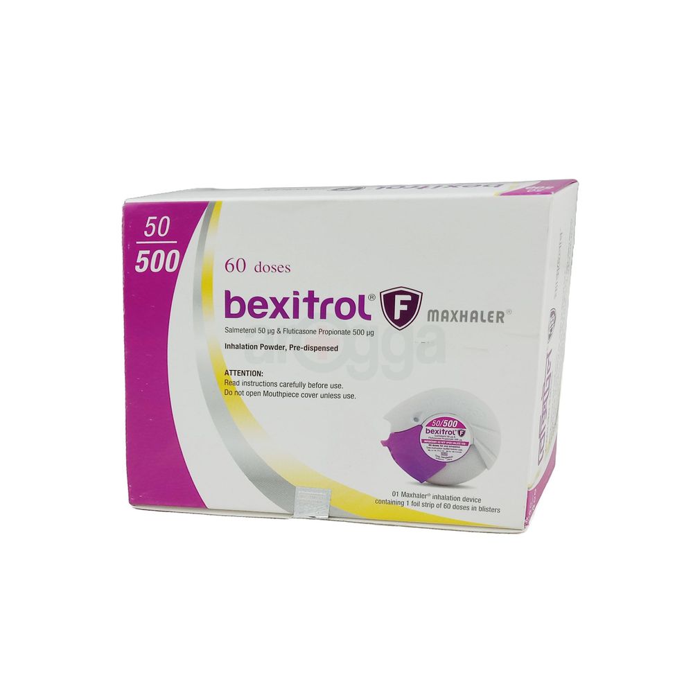 Bexitrol F Maxhaler 50/500 50mg+500mg Maxhaler