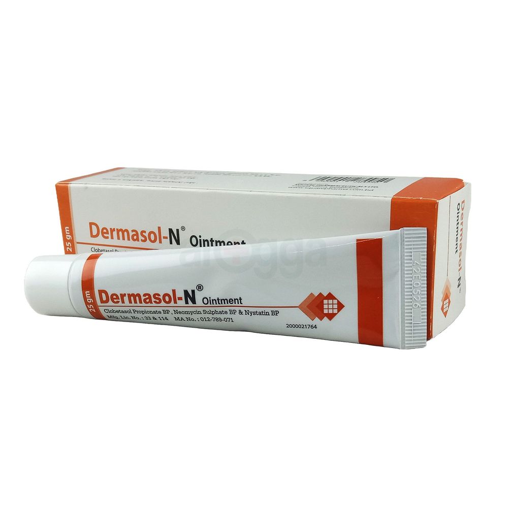 Dermasol N Ointment 0.05%+0.50%+100000IU Ointment