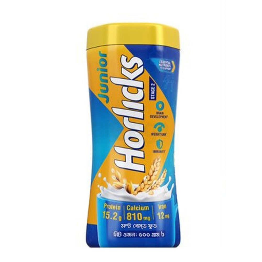 Junior Horlicks Health and Nutrition Drink Container 500g Stage -2  