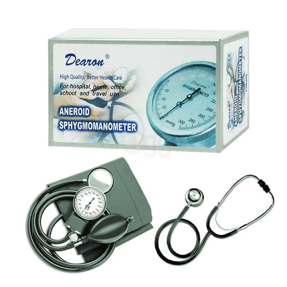 Dearon Analog Blood Pressure Machine with Stethoscope  