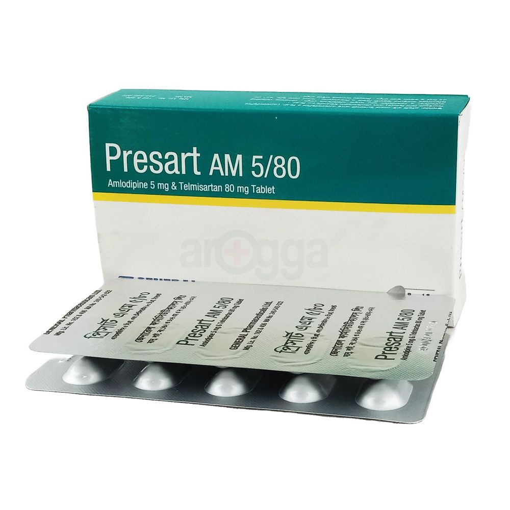 Presart AM 5/80 5mg+80mg Tablet