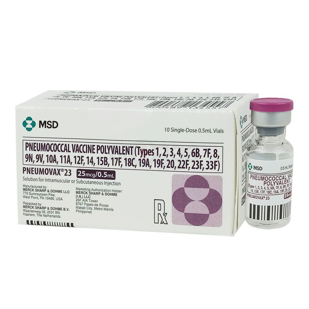 Pneumovax 23 25mcg/0.5ml Injection