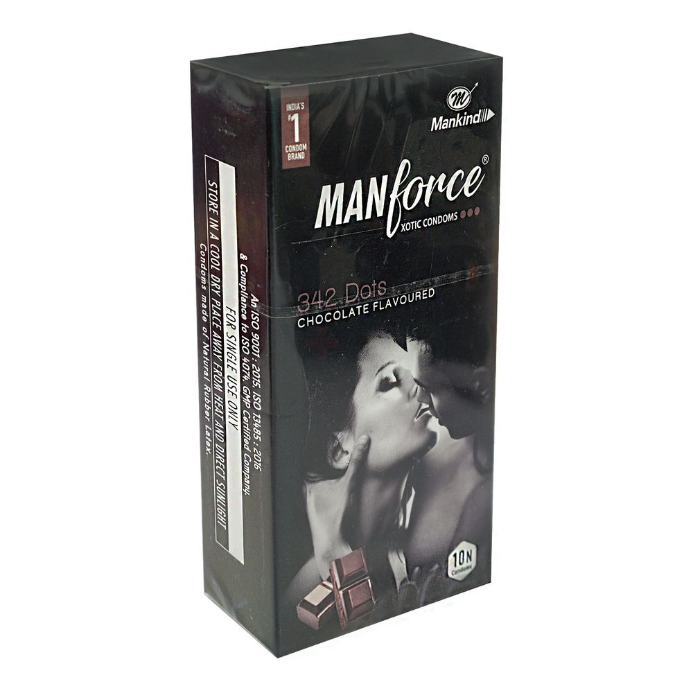Manforce 342 Dots Xotic Condom | Flavour Chocolate 10's Pack  