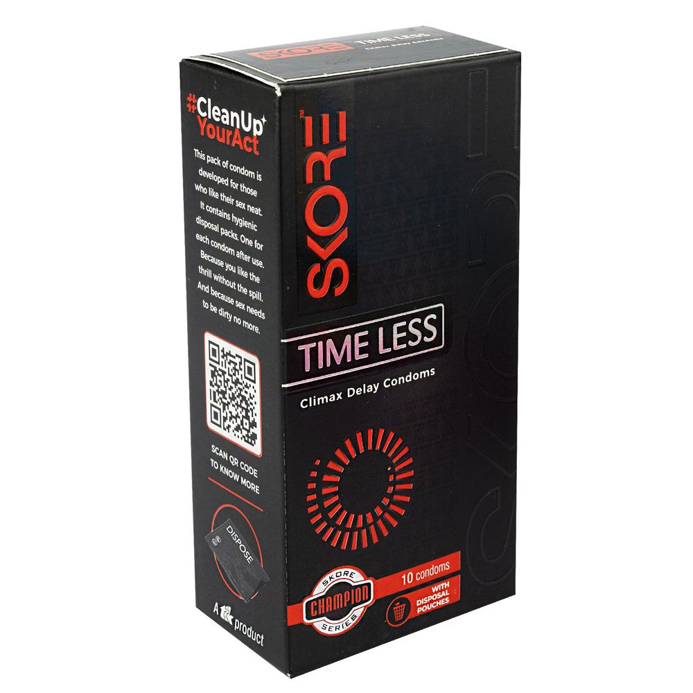 Skore Timeless Climax Delay Dotted & Ribbed Condom - 10's Pack  