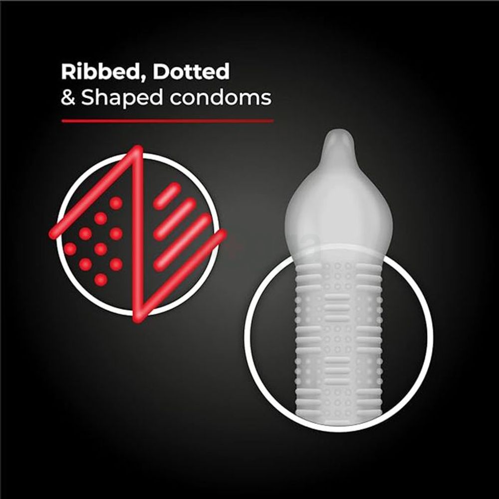 Skore Timeless Climax Delay Dotted & Ribbed Condom - 10's Pack  