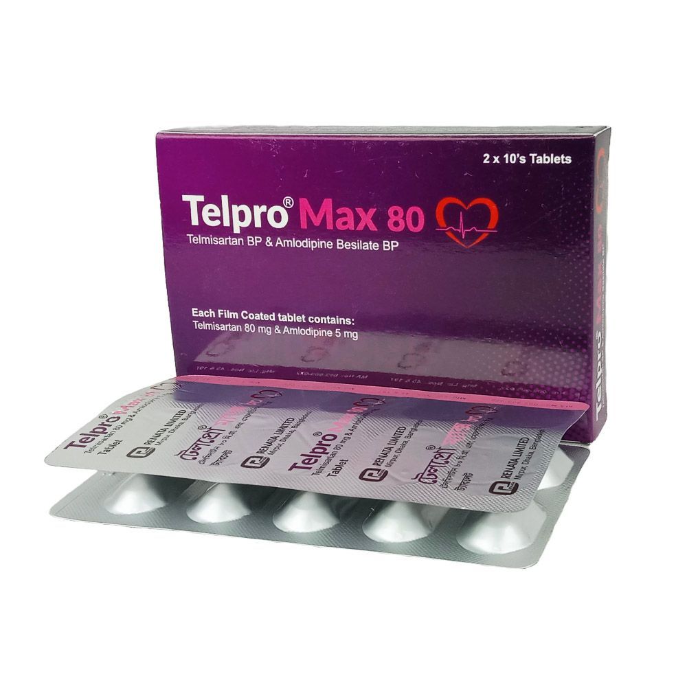 Telpro Max 80/5 80mg+5mg Tablet