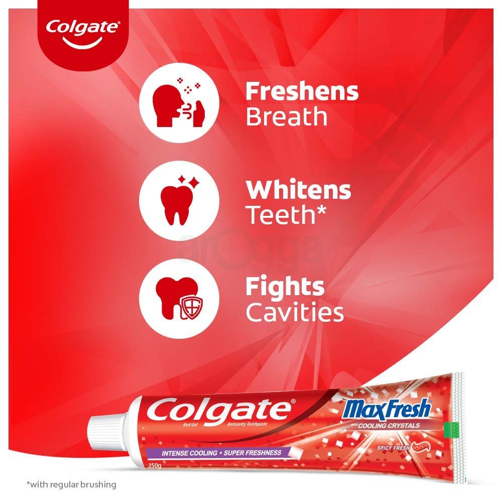 Colgate Max Fresh Red Gel Toothpaste 150g  