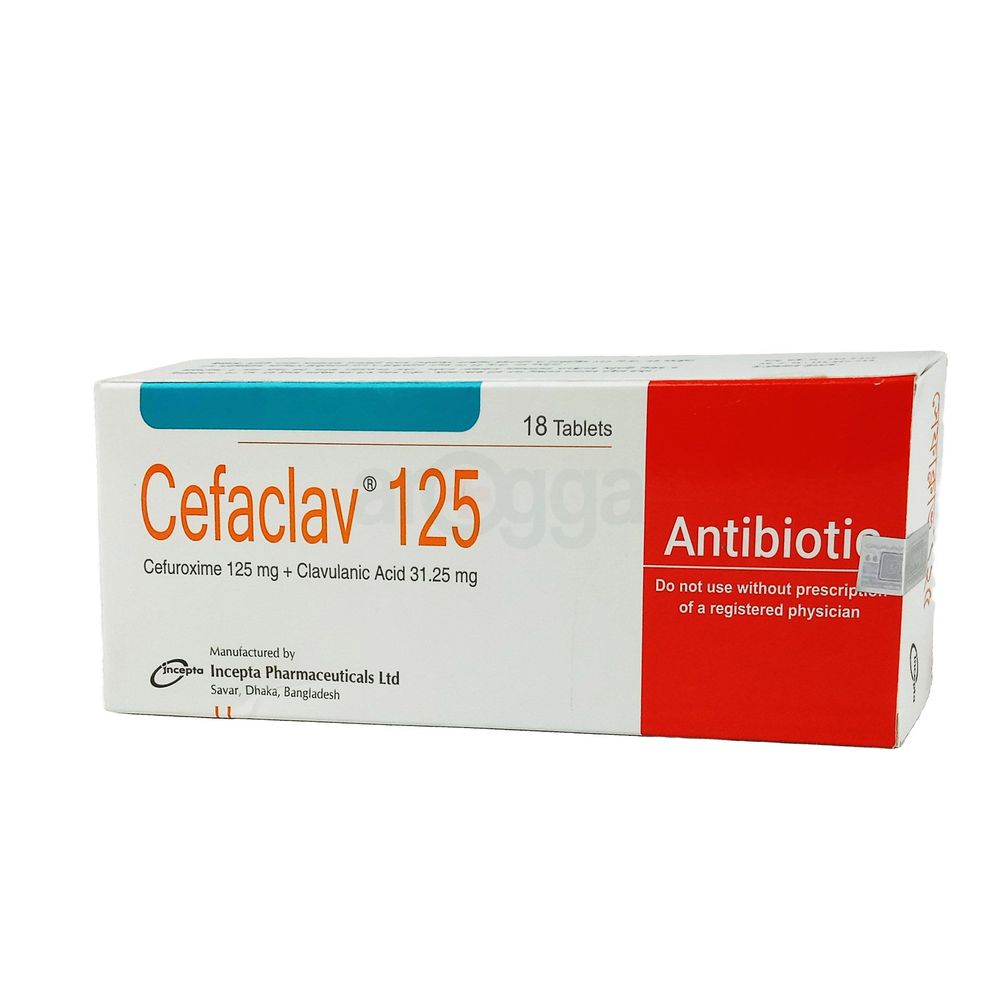 Cefaclav 125mg+31.25mg Tablet