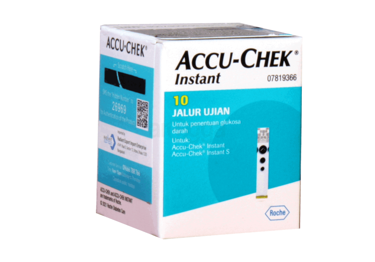 Accu-Chek Instant Blood Glucose Strip 10's Pack  