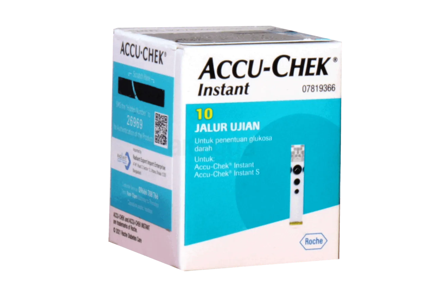 Accu-Chek Instant Blood Glucose Strip 10's Pack  