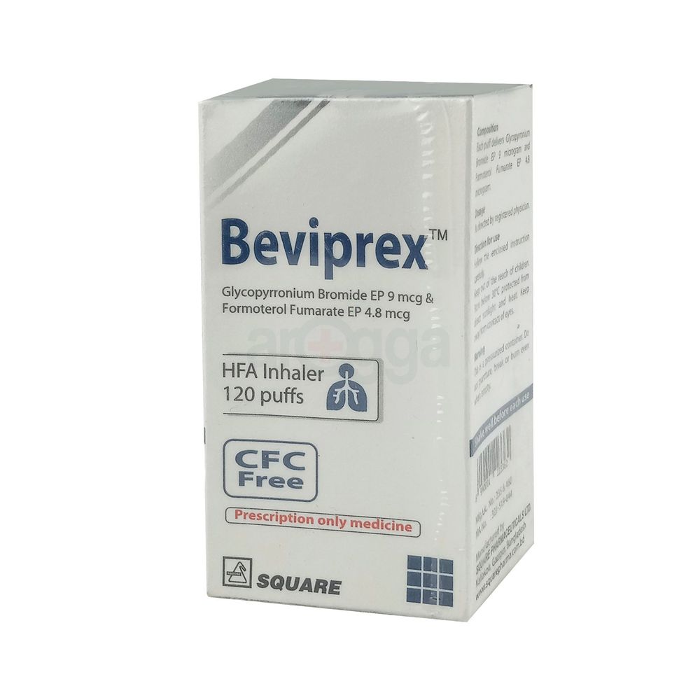 Beviprex HFA 9mcg+4.8mcg/puff Inhaler