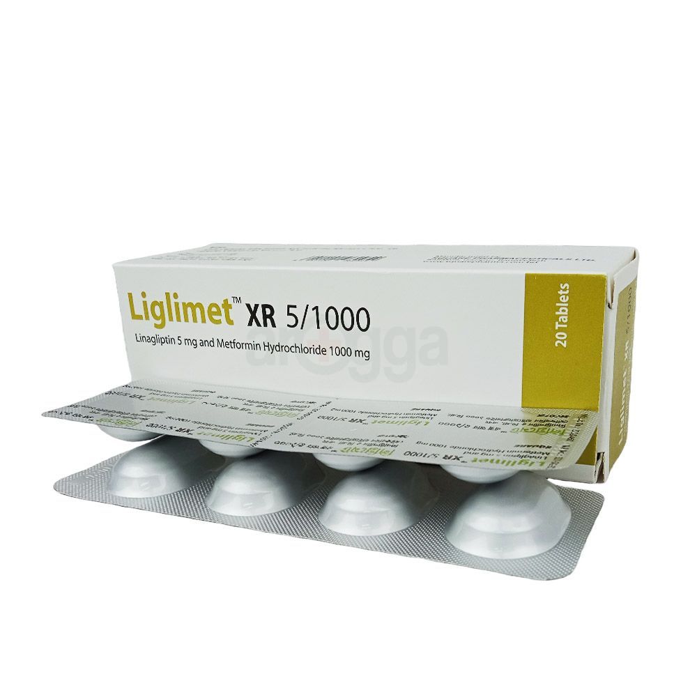 Liglimet XR 1000 5mg+1000mg Tablet